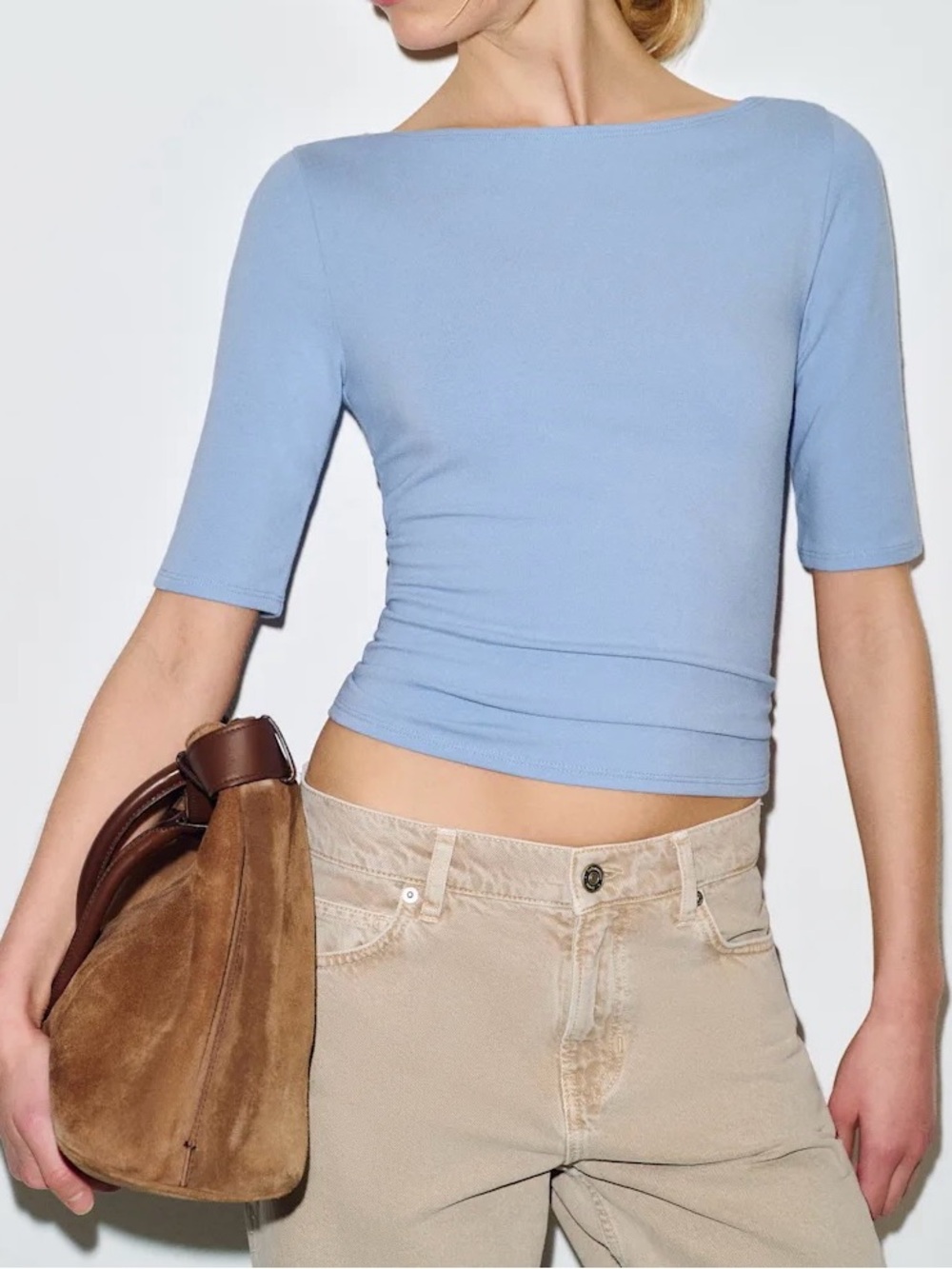 NWT Reformation Santino Knit Top - Skyline